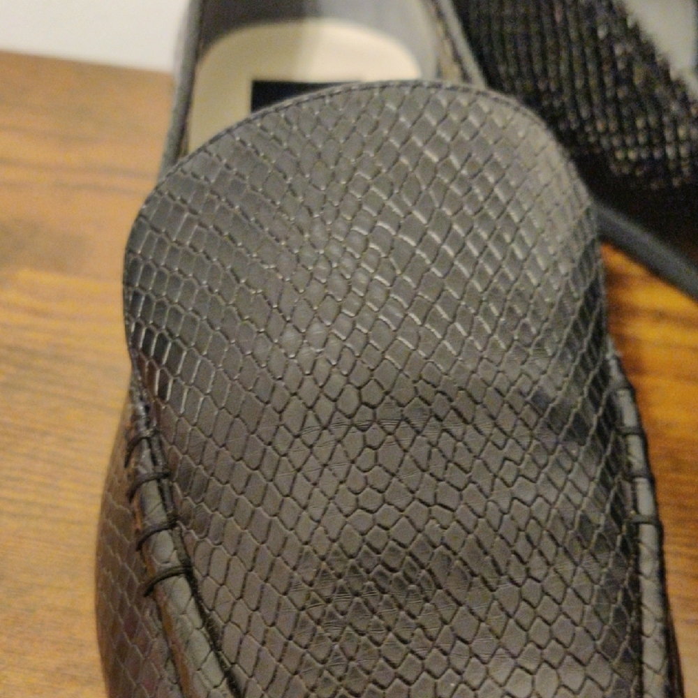 Dolce Vita Black Leather Slip-On Loafers - Picture 9 of 13